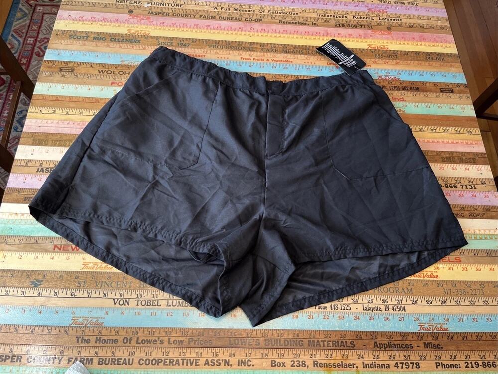 NEW Swimsuit For All Swim Shorts Brief Lined 2X Black Plus Size 20 Classic